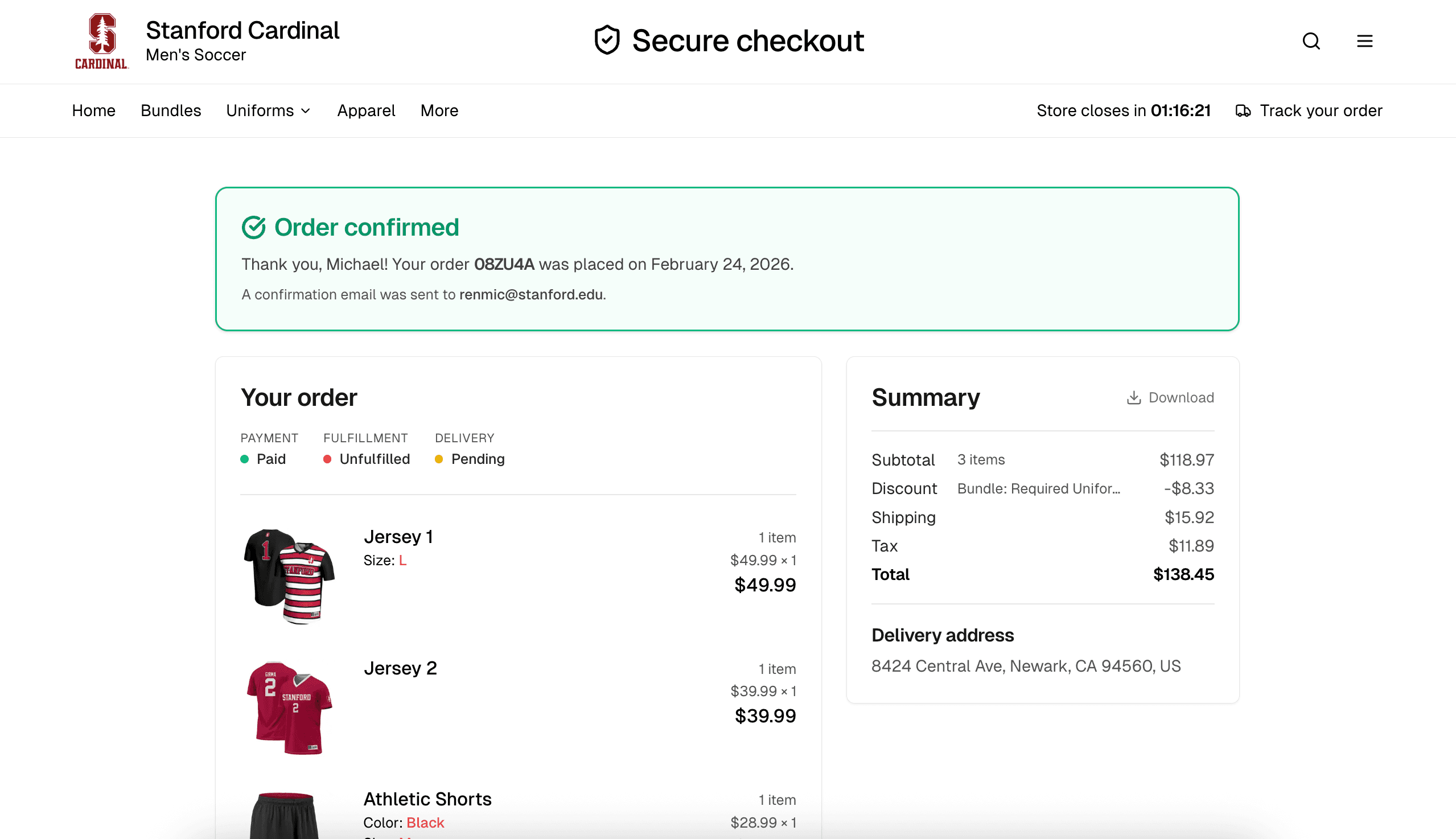 Dark mode website preview